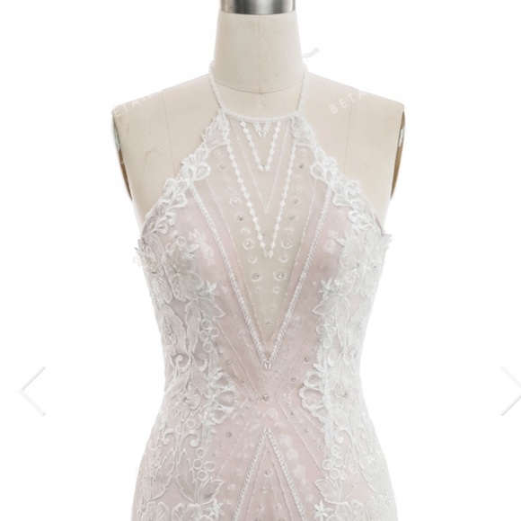 Stylish 2-in-1 Beaded Lace Ball Gown Wedding Dress - Picture 5 of 8